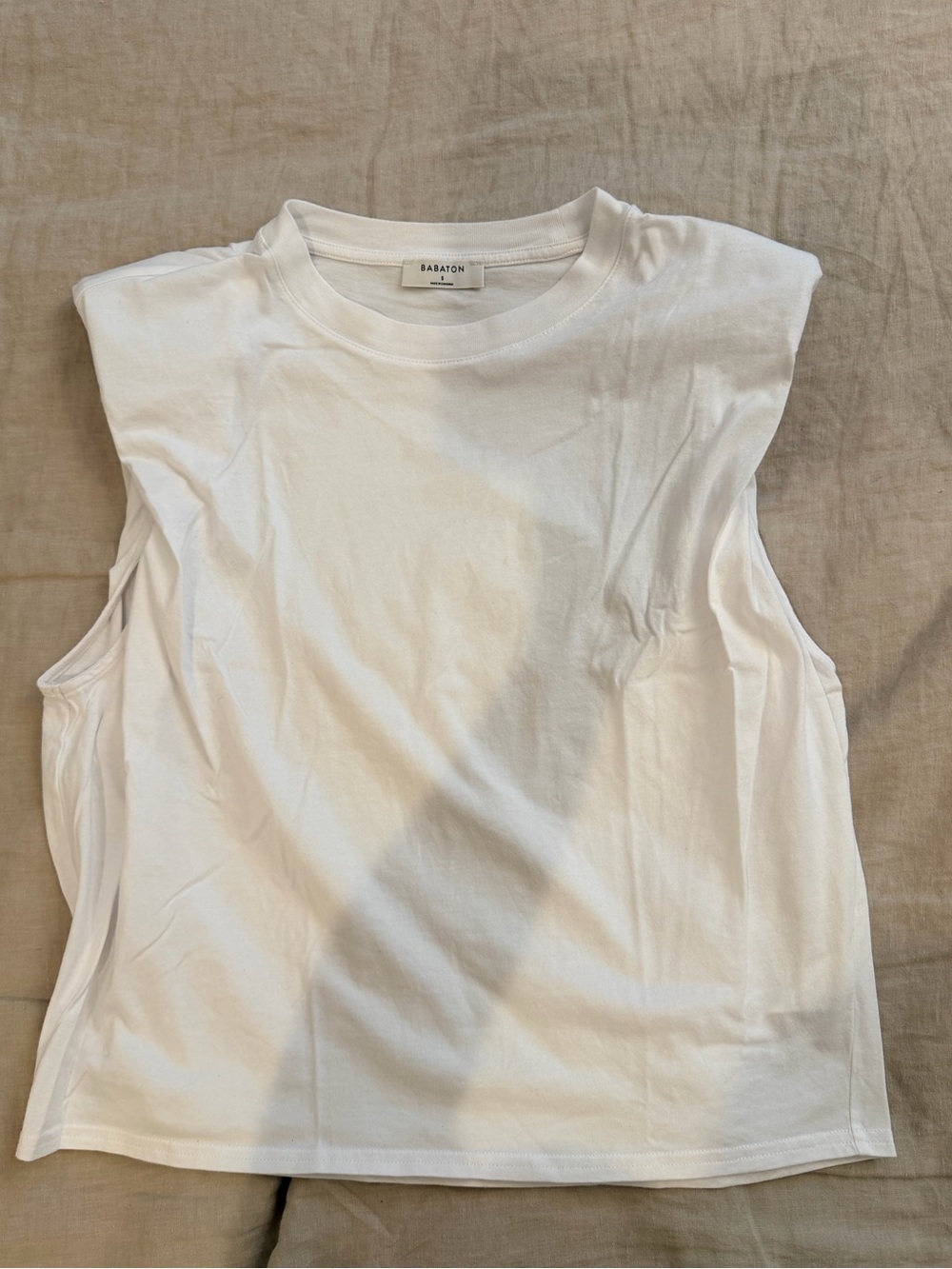 Babaton White Crewneck Tee